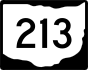 State Route 213 marker