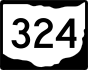 State Route 324 marker