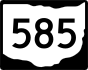 State Route 585 marker