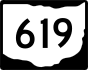 State Route 619 marker