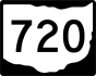 State Route 720 marker