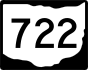 State Route 722 marker