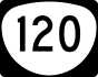 Oregon Route 120 marker