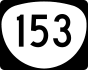 Oregon Route 153 marker