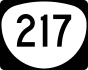 Oregon Route 217 marker