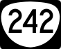 Oregon Route 242 marker