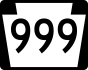 PA Route 999 marker