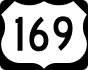 U.S. Route 169 marker