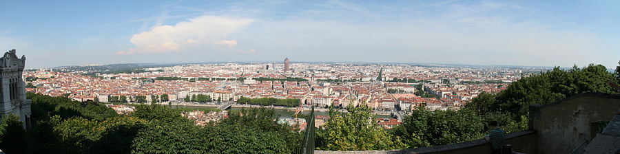 Panorama of the city of Lyon