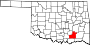 Atoka County map
