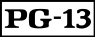 PG-13 rating symbol